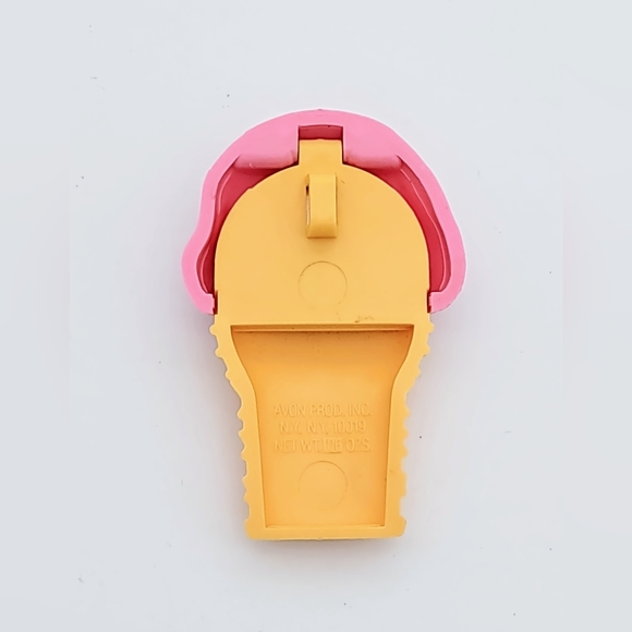 Vintage Avon Strawberry Ice Cream Cone Lip Gloss Used No Box - Picture 4 of 4